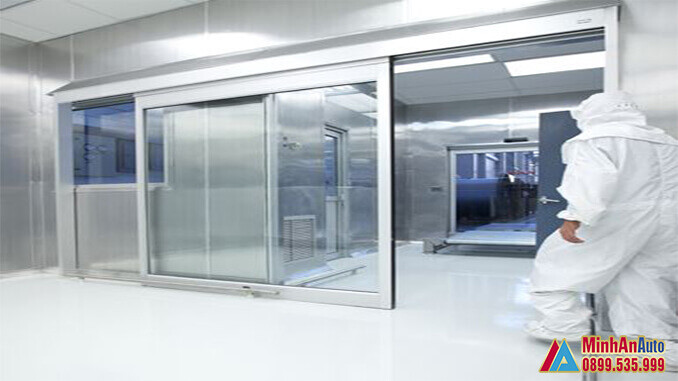 Cửa tự động phòng sạch – Bệnh viện phố biến nhất. Nhập khẩu chính hãng Italia, Hàn Quốc, Ý.