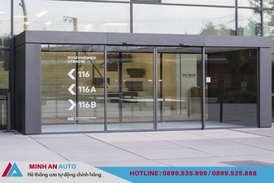 Mẫu Cửa kính tự động cánh trượt cao cấp chất lượng phổ biến