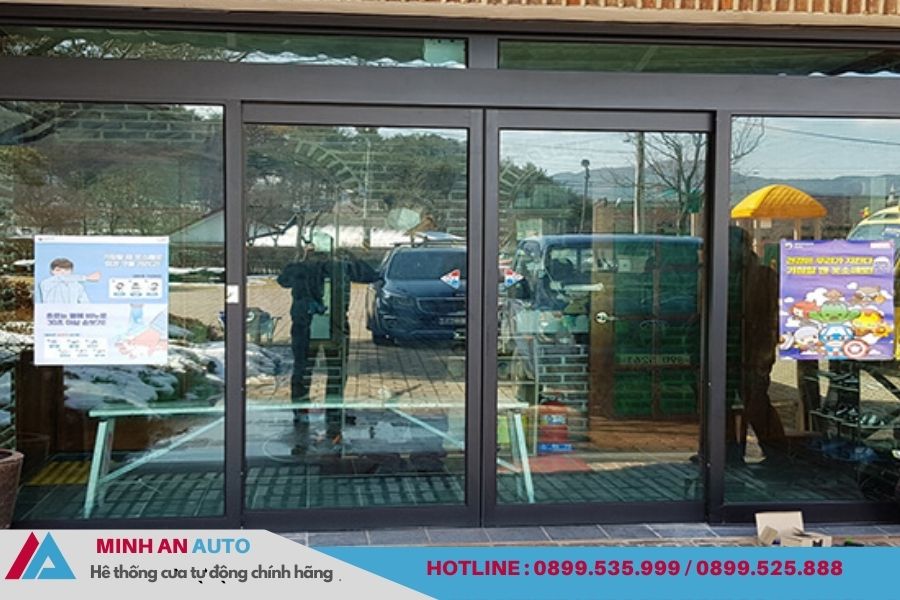 Cửa tự động tại Hưng Yên cao cấp chất lượng năm 2025 – Minh An Auto đã thi công.