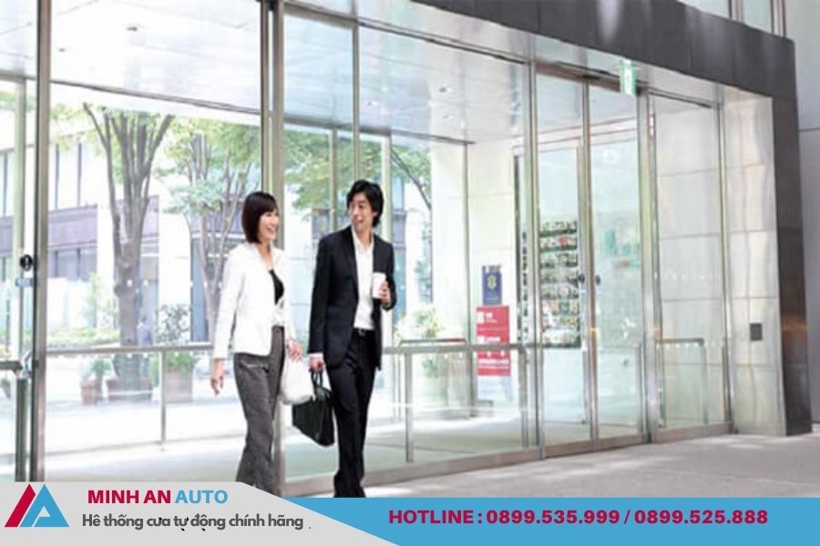 Cửa tự động Micom Nhật Bản cánh trượt mẫu cao cấp