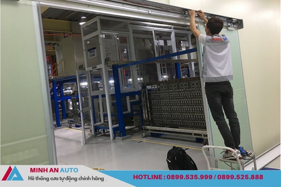 Lắp đặt Cửa tự động cho nhà máy Hà Đông, Hà Nội