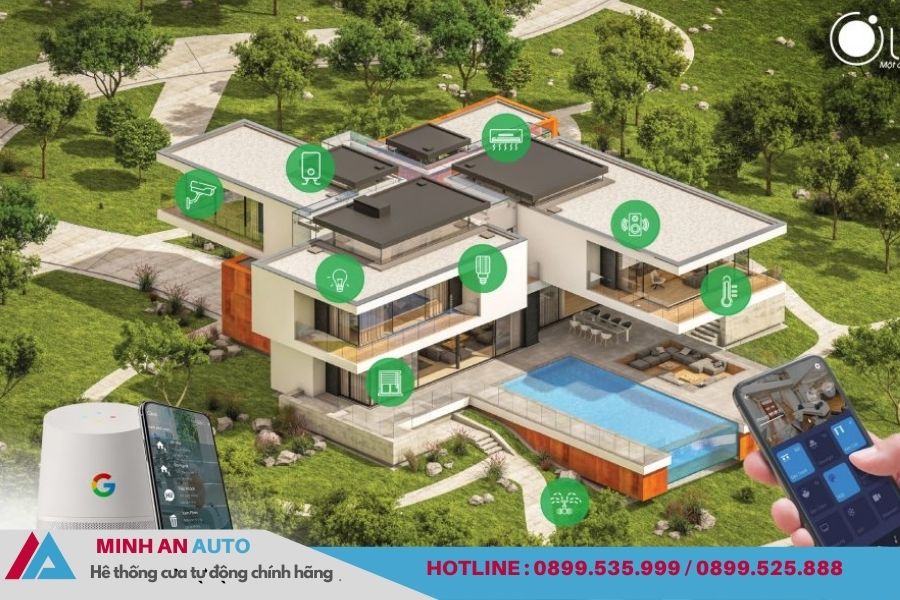 Giải pháp nhà thông minh hiện đại, cao cấp với công nghệ tự động