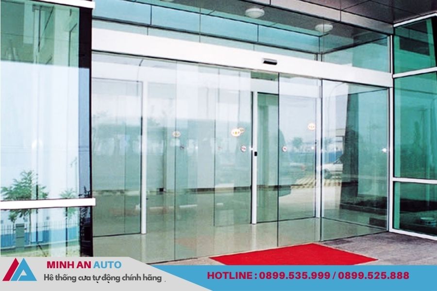 Cửa trượt tự động kính cường lực cao cấp