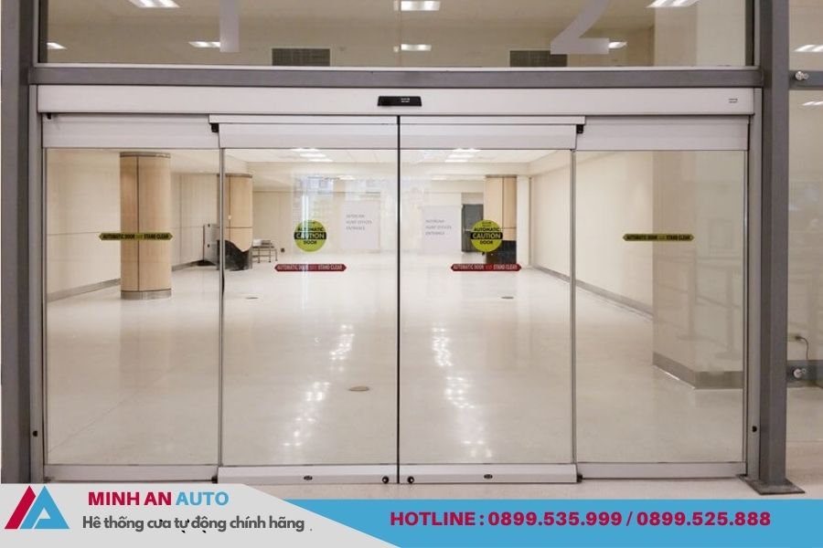 Cửa Tự Động FAAC Italia | Báo Giá & Thi Công 3 Cửa trượt tự động kính FAAC hiện đại