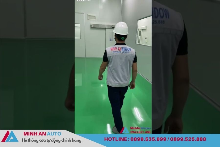Cửa tự động phòng sạch cao cấp Minh An Window