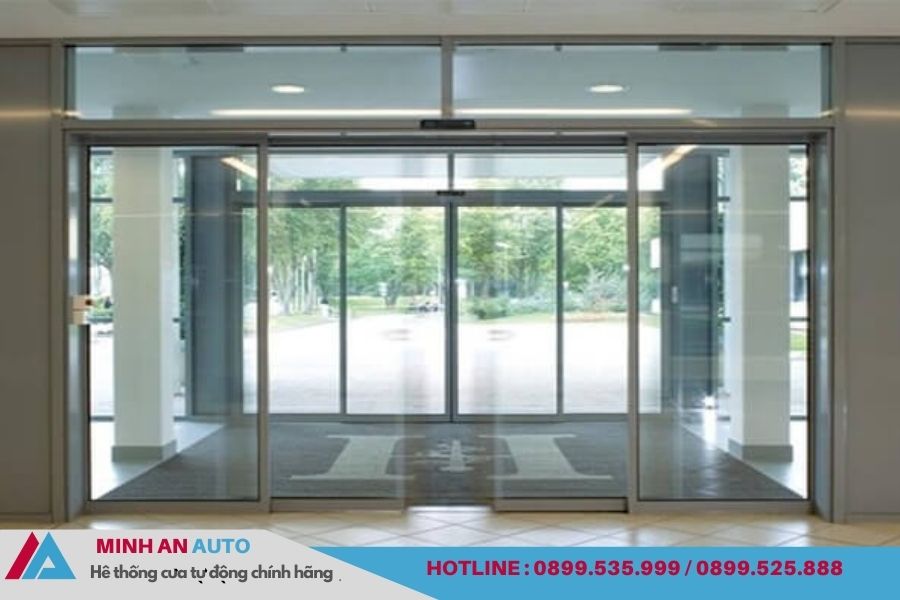 Cửa trượt tự động kính Hàn Quốc