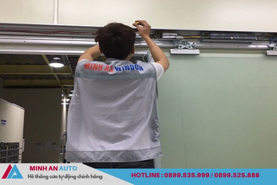 Lắp đặt cửa tự động Minh An Auto tại Bắc Giang