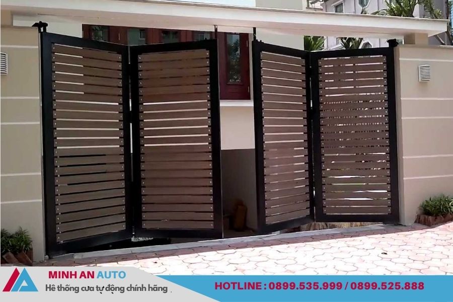 Cửa Tự Động Xếp Gấp Cao Cấp | Báo Giá & Thi Công 8 Cửa xếp gấp tự động hiện đại Minh An Auto