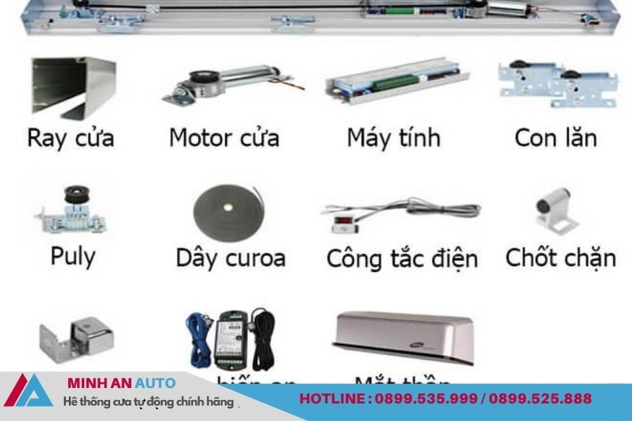 Linh kiện phụ tùng cửa tự động chính hãng