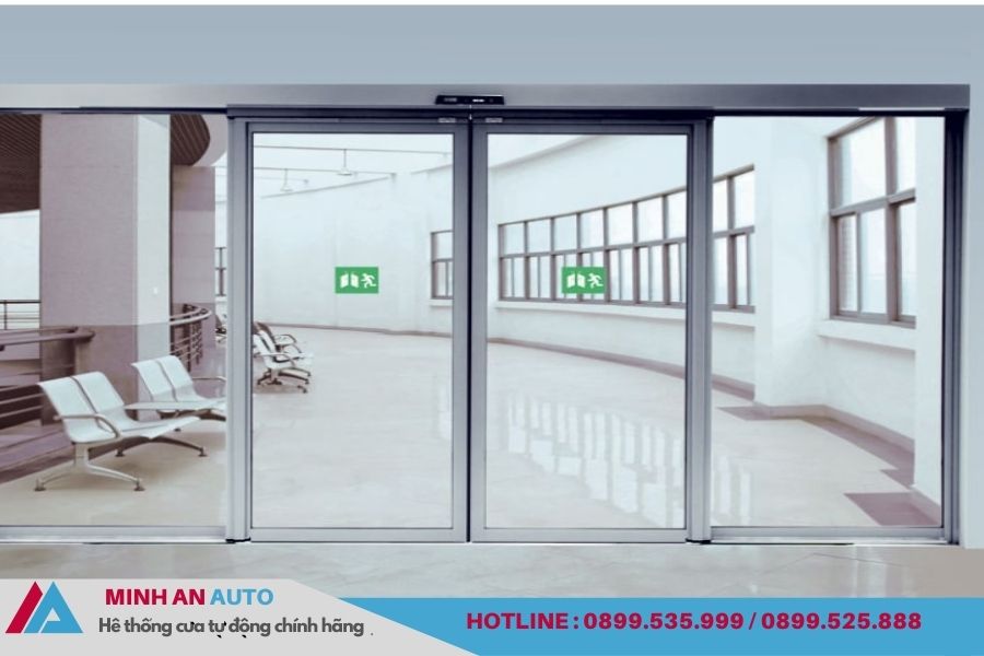 Cửa kính trượt tự động Minh An Auto