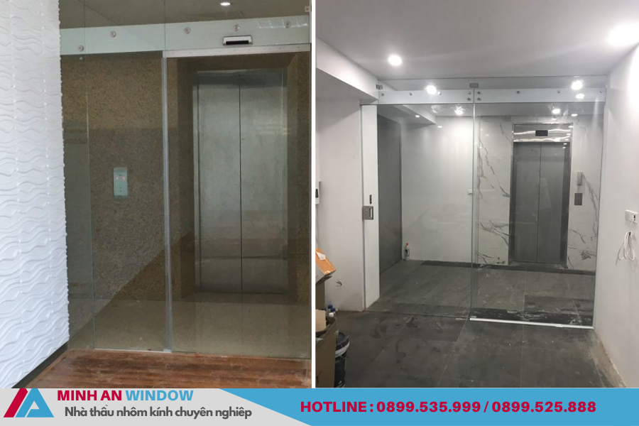 Cửa kính tự động 1 cánh.