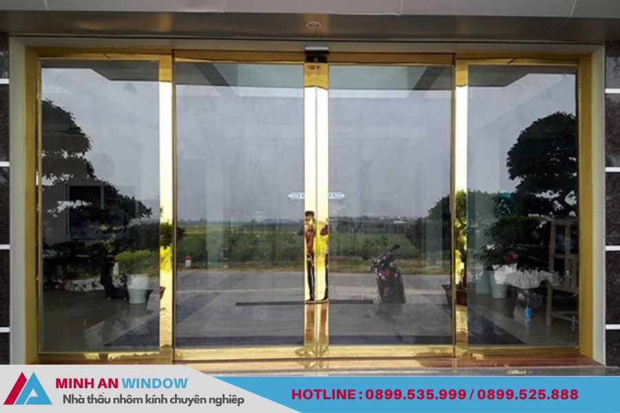 Top cửa kính tự động 2 cánh đẹp, chất lượng - giá tốt 6 Cửa kính tự động 2 cánh