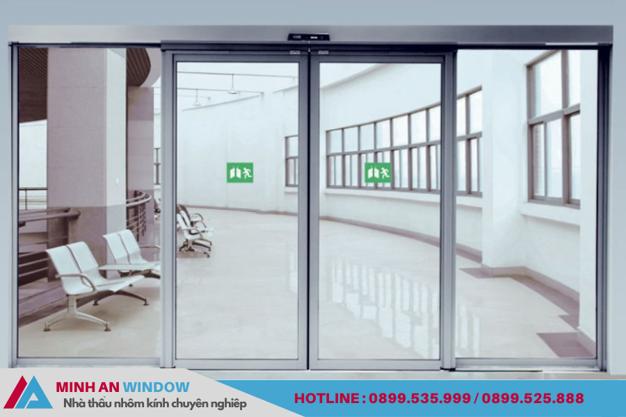 Top cửa kính tự động 2 cánh đẹp, chất lượng - giá tốt 9 cửa kính tự động 2 cánh