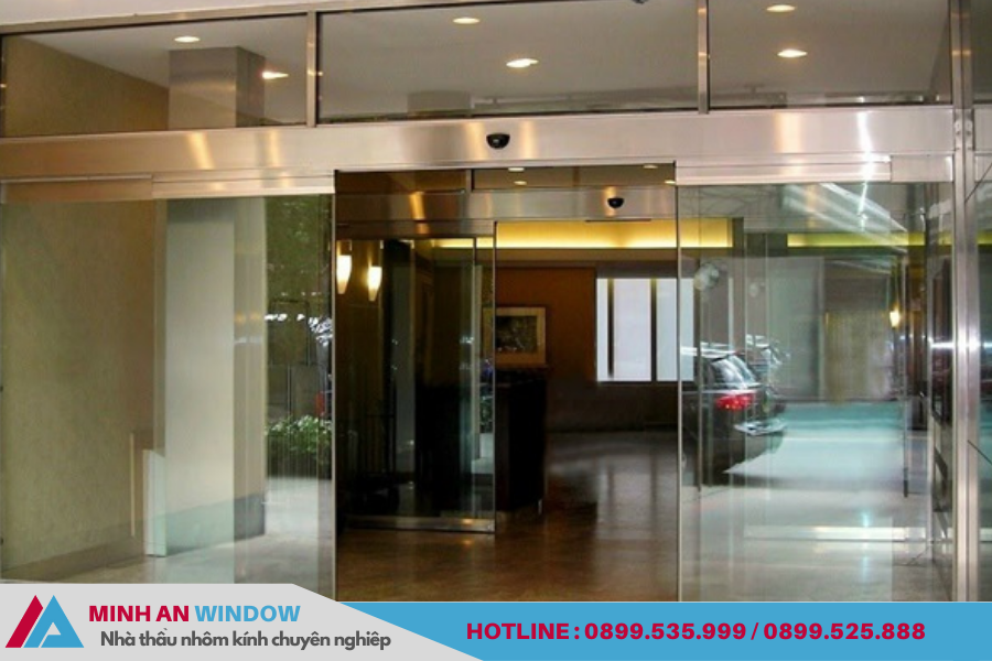 Top cửa kính tự động 2 cánh đẹp, chất lượng - giá tốt 10 cửa kính tự động 2 cánh